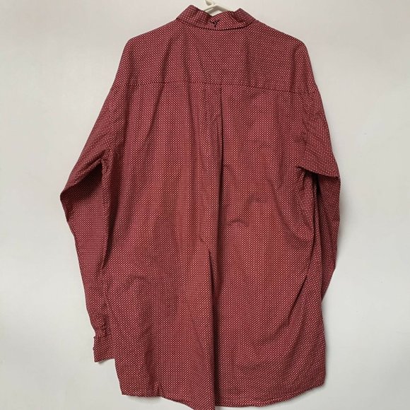 Wrangler 20X Competition Advanced Comfort‎ Long Sleeve XL Tall Plaid Red Western - Picture 8 of 12